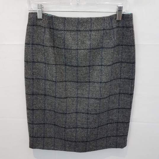 Boden British Tweed by Moon Gray Skirt Women's Size 6R image number 1