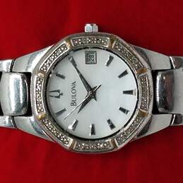 Bulova B1 11866315 Diamond Bezel MOP Dial Watch