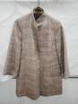 Women Eileen Fisher Enigma Jacquard Funnel Silk Blend Jacket Size-M image number 1