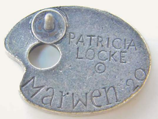 Patricia Locke Marwen Chicago 20th Anniversary Artist Palette Pin 29.1g image number 4