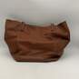 Michael Kors Womens Brown Leather Inner Pocket Double Handle Tote Bag Purse image number 1