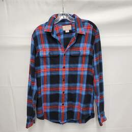 VTG Filson MN's Blue Plaid Grouse Scout Shirt Size SM