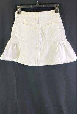 7 For All Mankind White Skirt - Size 24 alternative image