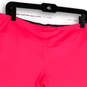 Womens Pink Elastic Waist Stretch Pull-On Activewear Capri Leggings Size L image number 3