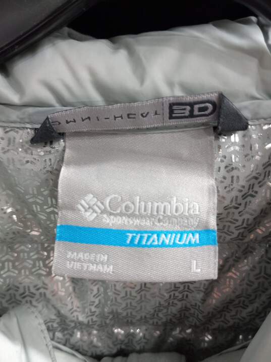 Buy the Men's Columbia Titanium Alpha Trail Down Hooded Jacket Sz L