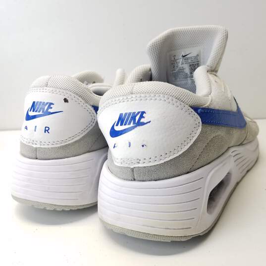 Nike Air Max SC White, Game Royal Blue, Grey Sneakers CW4555-101 Size 9 image number 4