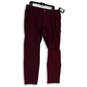 NWT Womens Red Flat Front Slash Pocket Tapered Leg Chino Pants Size 38/32 image number 1