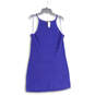 NWT Womens Blue Crochet Knit V-Neck Sleeveless Pullover Mini Dress X-Large image number 1