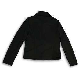 NWT Max Studio Womens Black Spread Collar Long Sleeve Full-Zip Jacket Size S alternative image