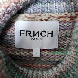 FRNCH PARIS Multicolor Turtleneck Pullover Sweater LG alternative image