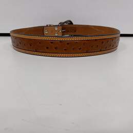 Nocona Brown Leather Belt Size 36 alternative image