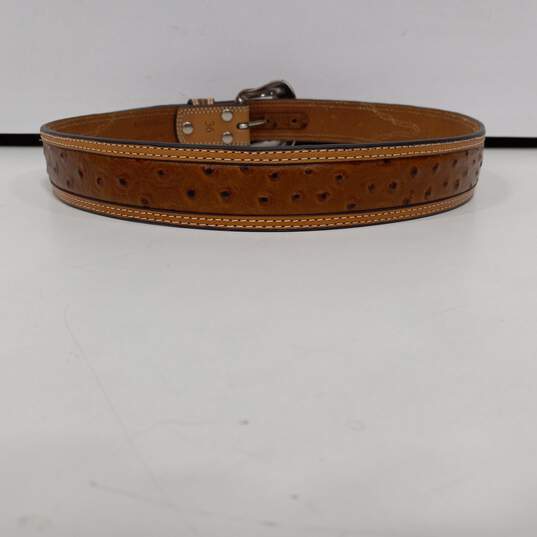 Nocona Brown Leather Belt Size 36 image number 2