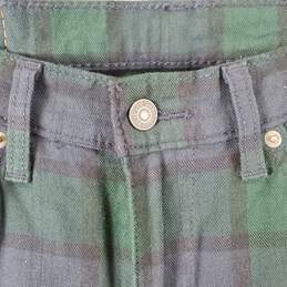 Levi's Men's Green Tartan Pants SZ 34 X 34 alternative image