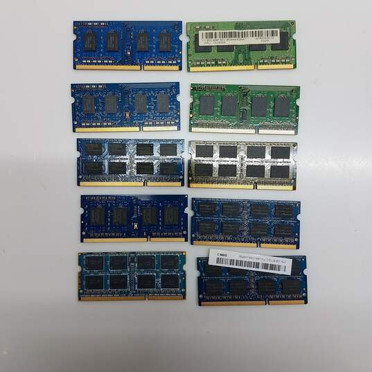 Lot of 10 Mixed PC3 DD3 Laptop Memory Ram #3 image number 2