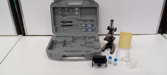 Vintage Microscope Set w/Case and Accessories image number 1