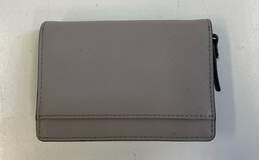 Kate Spade Gray Leather Bifold Coin Card Zip Organizer Wallet alternative image