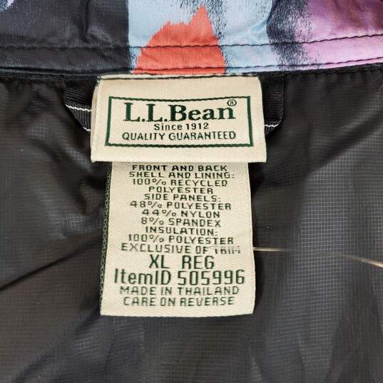 L.L. Bean Women Multicolor Sleeveless Puffer Jacket sz XL image number 4