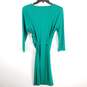 Talbots Women Green Belted Midi Dress M image number 2