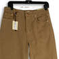 NWT Womens Brown Denim Pockets High Waist Fashion Fit Jogger Jeans Size 10 image number 3