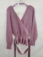 Zesica Light Purple Stylish Cardigan Size L image number 2