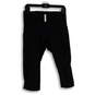 Womens Black Elastic Waist Activewear Pull-On Capri Leggings Size 10 image number 1