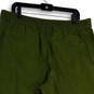 Womens Green Elastic Waist Drawstring Tapered Leg Jogger Pants Size 18 image number 4