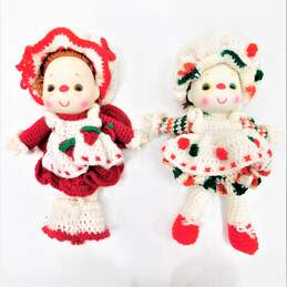 Vintage Crocheted Handcrafted Strawberry Shortcake & Friends Dolls alternative image