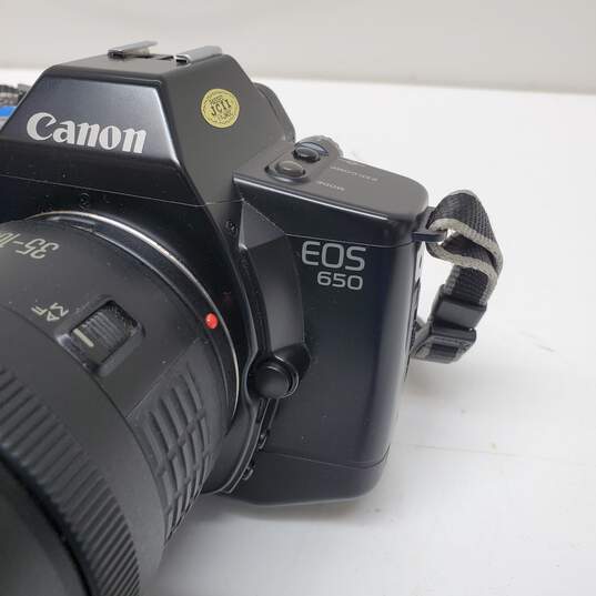 Canon EOS 650 35-105mm f/3.5-4.5 Lens SLR Camera Untested image number 7