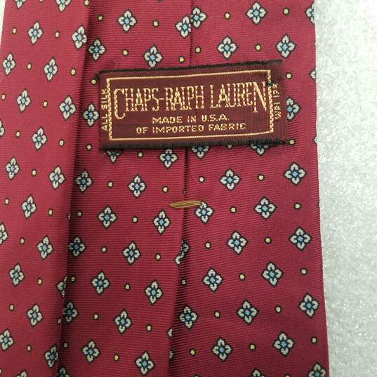 Chaps Ralph Lauren Red Men's Neck Tie image number 5
