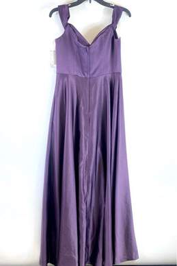 David's Bridal Women Purple Maxi Dress Sz 10 alternative image