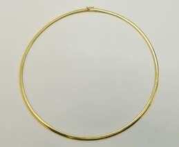Elegant 14K Yellow Gold Omega Chain Necklace 27.1g alternative image