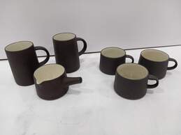 Dansk Brown Ceramic Cups Set