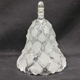 Vintage Glass Crystal Christmas Tree Bell alternative image
