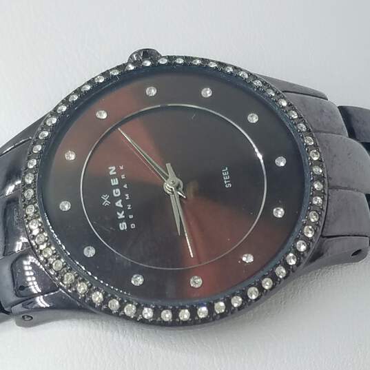 Skagen 347SDXD Swarovski Crystal ION Plated Watch 66.7g image number 4
