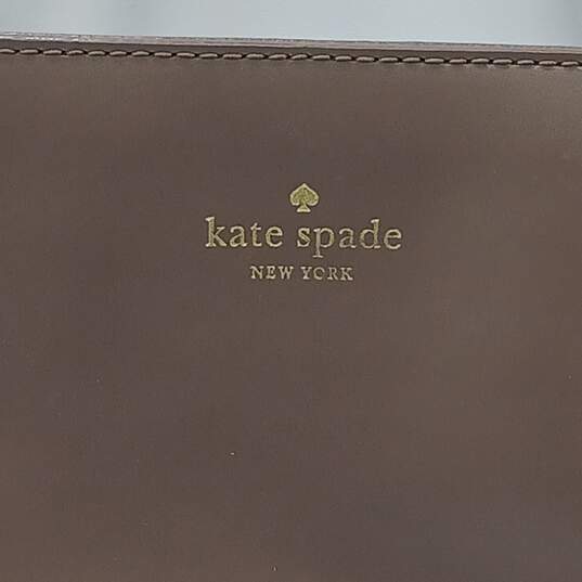 Kate Spade Brown Leather Tote Bag image number 2
