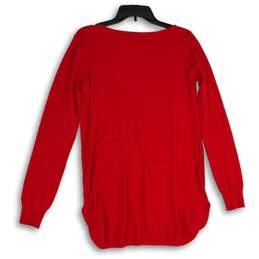 NWT Cyrus Womens Red Knitted Long Sleeve Round Neck Pullover Sweater Size Large alternative image