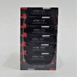 7 PACK TDK D60 Blank Audio Cassette Tapes IEC1/Type1 High Output - NEW SEALED alternative image