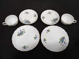 6pc Set of Teacups & Saucers w/ Bread Plates alternative image