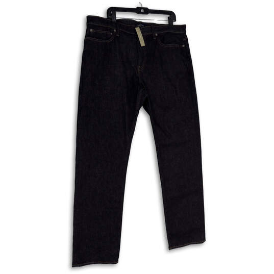 NWT Mens Blue Denim Dark Wash Pockets Stretch Straight Leg Jeans Size 38/34 image number 1