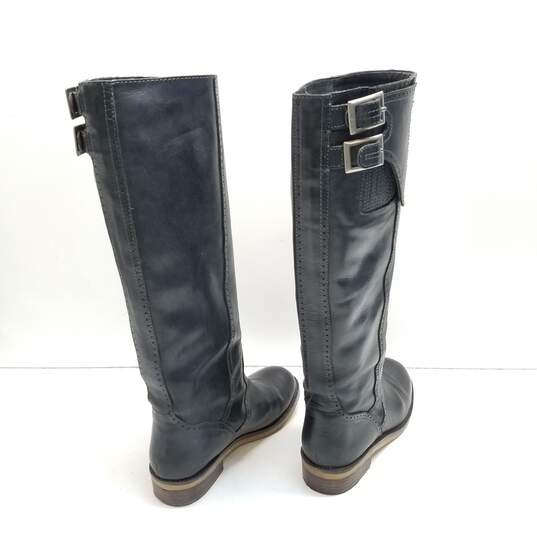 Lucky Brand Andria Equestrian Double Buckle Boots Black 8 image number 4