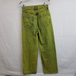 BDG acid wash baggy high rise green jeans women's 26 alternative image