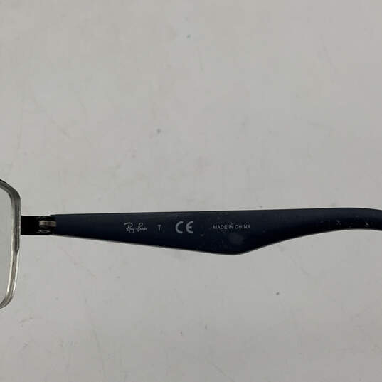 Mens RB 6331 Clear Lens Blue Full Rim Rectangle Prescription Eyeglasses image number 6