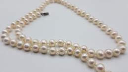 925 Sterling Silver and Pearl Necklace alternative image