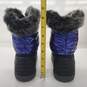 Kamik Kids' Shiny Blue Faux Fur Lined Snow Boots Girl's Size 5 image number 4