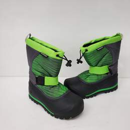 Northside Unisex Youths Fluorescent Lime Green & Grey Insulted Water Proof Boots Size 2 alternative image