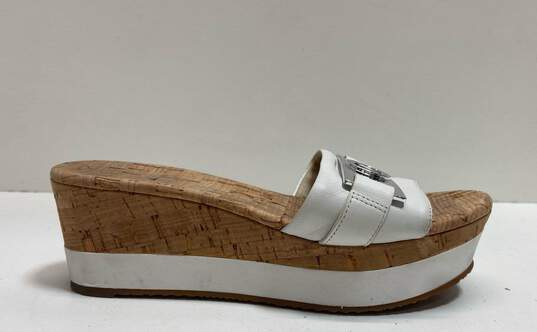 Michael Kors Warren Cork Wedge Slide Sandals Shoes Size 6.5 M image number 1