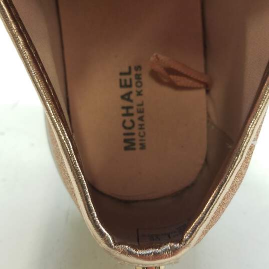 Michael Kors Araceli Glitter Canvas Slip on Sneakers Shoes Women's Size 4 M image number 8