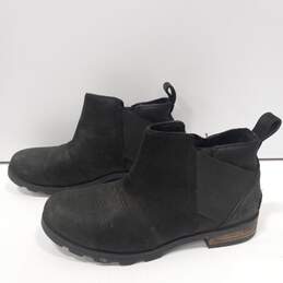 Sorel Womens Slip-On Bootie Style Black Boots Size 6.5 alternative image