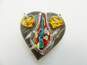 Artisan Multi Color Hand Blown Art Glass Pendant Lot image number 3