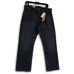 NWT Mens Blue 559 Denim Medium Wash Relaxed Straight Leg Jeans Size 33x30